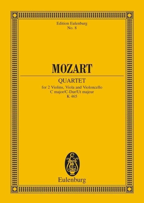 Mozart: Quartet C major KV 465 (Study Score) published by Eulenburg